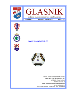 hrvatski nogometni savez - Nogometno sredi&scaron;te Novska