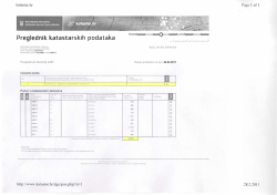 Pregled,nik katastarskih podataka
