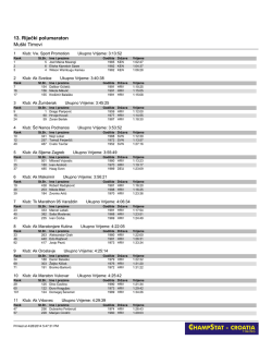13. Riječki polumaraton Mu&scaron;ki Timovi