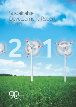 Sustainable Development Report 2010