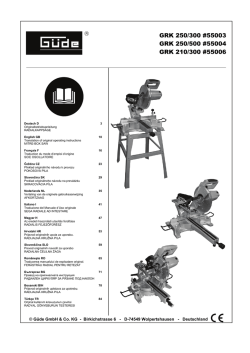 GRK 250/300 #55003 GRK 250/500 #55004 GRK - Nářadí