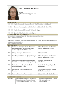 CV - Universit&auml;t f&uuml;r Musik und darstellende Kunst Graz