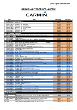 GARMIN - OUTDOOR GPS