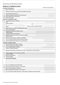 Prijava nezgode pri delu