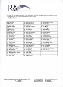 Popis kandidata - stručni suradnik, 742.57 KB