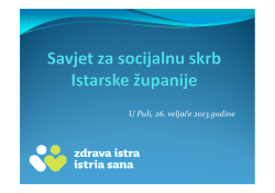 Prezentacija - Savjet za socijalnu skrb - veljača 2013