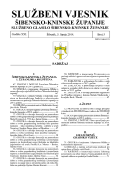 05/14 - Šibensko-kninska županija
