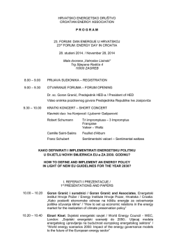 POPIS REFERATA - Energetski institut Hrvoje Požar