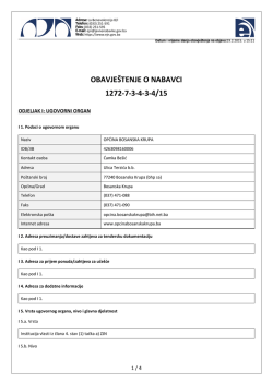 PREUZMITE Obavje&scaron;tenje o nabavci