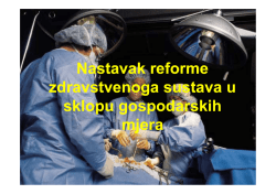 Pogledajte cjelokupan plan u&scaron;teda u zdravstvu