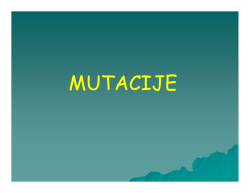 MUTACIJE