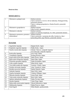 Dostavna lista - Zagorska razvojna agencija