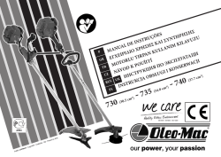 manual de instruções eγχeipiδio xphσhς kai σynthphσhς - Oleo-Mac