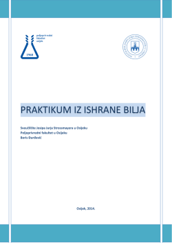 Praktikum iz ishrane bilja.pdf - Poljoprivredni fakultet u Osijeku