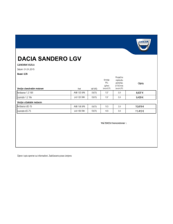 Cjenovnik Dacia Sandero LGV 20150101.xlsx