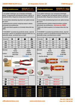 EGA MASTER alati - Unior Teos alati