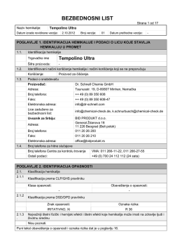 BEZBEDNOSNI LIST