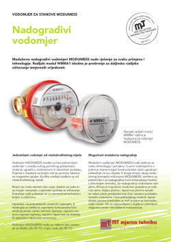 Prospekt vodomjer MODUMESS