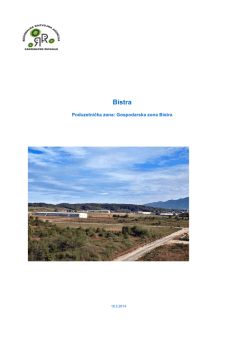 IZVJE&Scaron;TAJ ZA Gospodarska zona Bistra 2014218