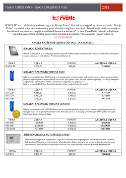 NAGRAĐENI SMO &ndash; NAGRAĐUJEMO I VAS