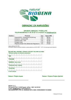 OBRAZAC ZA NARUDŽBU
