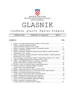 03 2011 - Službene stranice Općine Podgora