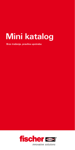 Mini katalog FISCHER proizvoda u .pdf formatu