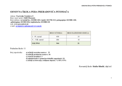OSNOVNA &Scaron;KOLA PERA PRERADOVIĆA PITOMAĈA