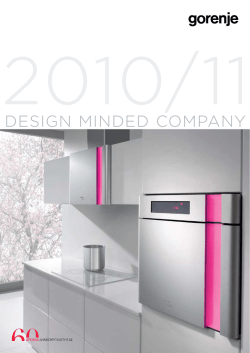 Freestanding and built-in catalogue 2010/2011