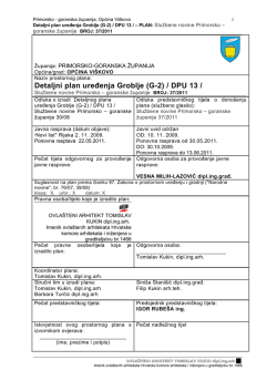 Detaljni plan uređenja Groblje (G-2) / DPU 13 /