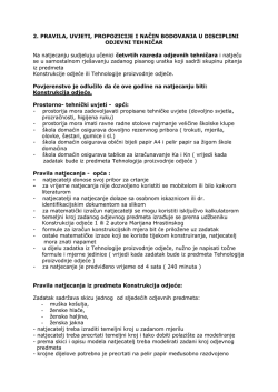 2. PRAVILA, UVJETI, PROPOZICIJE I NAČIN BODOVANJA U