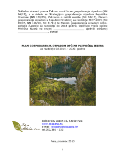 Plan gospodarenja otpadom/a