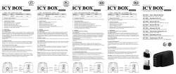 ICY BOX – User`s Manual IB-110 ICY BOX – Handbuch