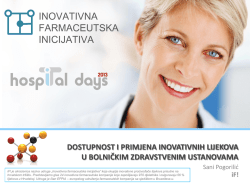 Sani Pogorilic_Dostupnost i primjena inovativnih lijekova u