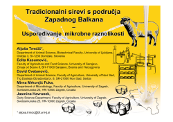 Tradicionalni sirevi s područja zapadnog Balkana