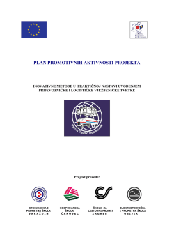 Plan promotivnih aktivnosti - VTT Firm