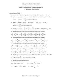 ZADACI ZA PRIPREMU POPRAVNOG ISPITA