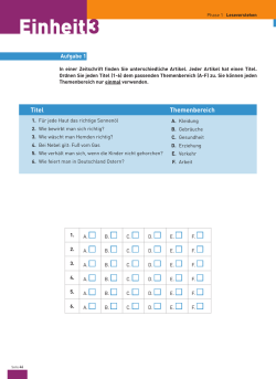 Einheit3 - Deutsch durch die Lupe