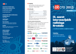 IX. susret intervencijskih radiologa Hrvatske