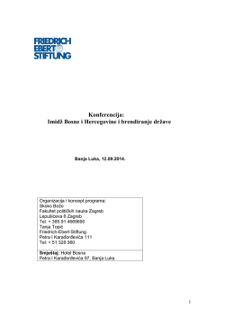 Imidž Bosne i Hercegovine i brendiranje države