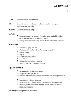 aktivnost 2 - Sigurna cesta