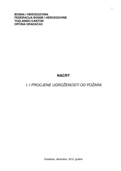 NACRT 1.1 PROCJENE UGROŽENOSTI OD POŽARA