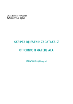 skripta rije&scaron;enih zadataka iz otpornosti materijala