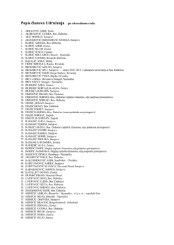 Popis članova udruženja - bosanskidubocacinjegoviljudi.org.ba
