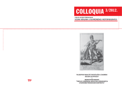 COLLOQUIA 3/2012. - Kula Jankovića