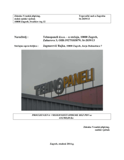 Tehnopaneli doo &ndash; u stečaju, 10000 Zagreb, Zaharova 3