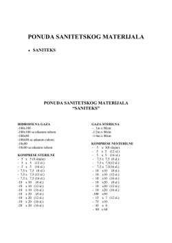 Katalog-sanitetski materijal
