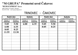 "M GRUPA" Prometni ured Čakovec TRNOVEC