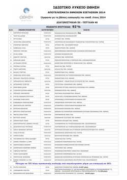 2014 - &Omega;&theta;&eta;&sigma;&eta;