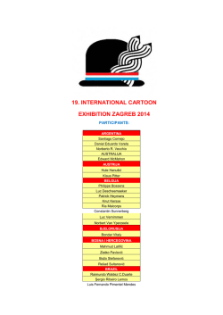 19. international cartoon exhibition zagreb 2014